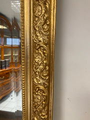 Specchiera lombarda intagliata . foglia oro . XIX secolo 121 x 85