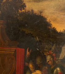 Paesaggio animato con scena biblica Autore (ambito di) : Giovanni Anastasi (Senigallia 1653-Macerata 1704)