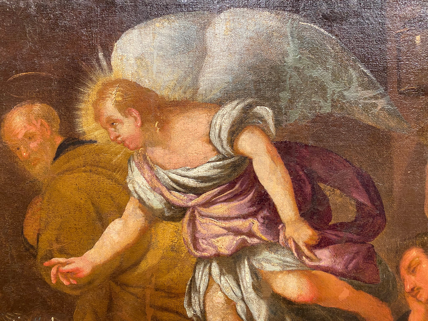 La liberazione di San Pietro olio su tela. XVII secolo