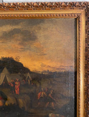 Paesaggio animato con scena biblica Autore (ambito di) : Giovanni Anastasi (Senigallia 1653-Macerata 1704)