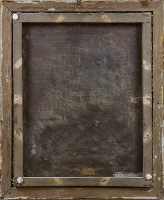 Olio su tela . Madonna con il bimbo . Fine XVII secolo