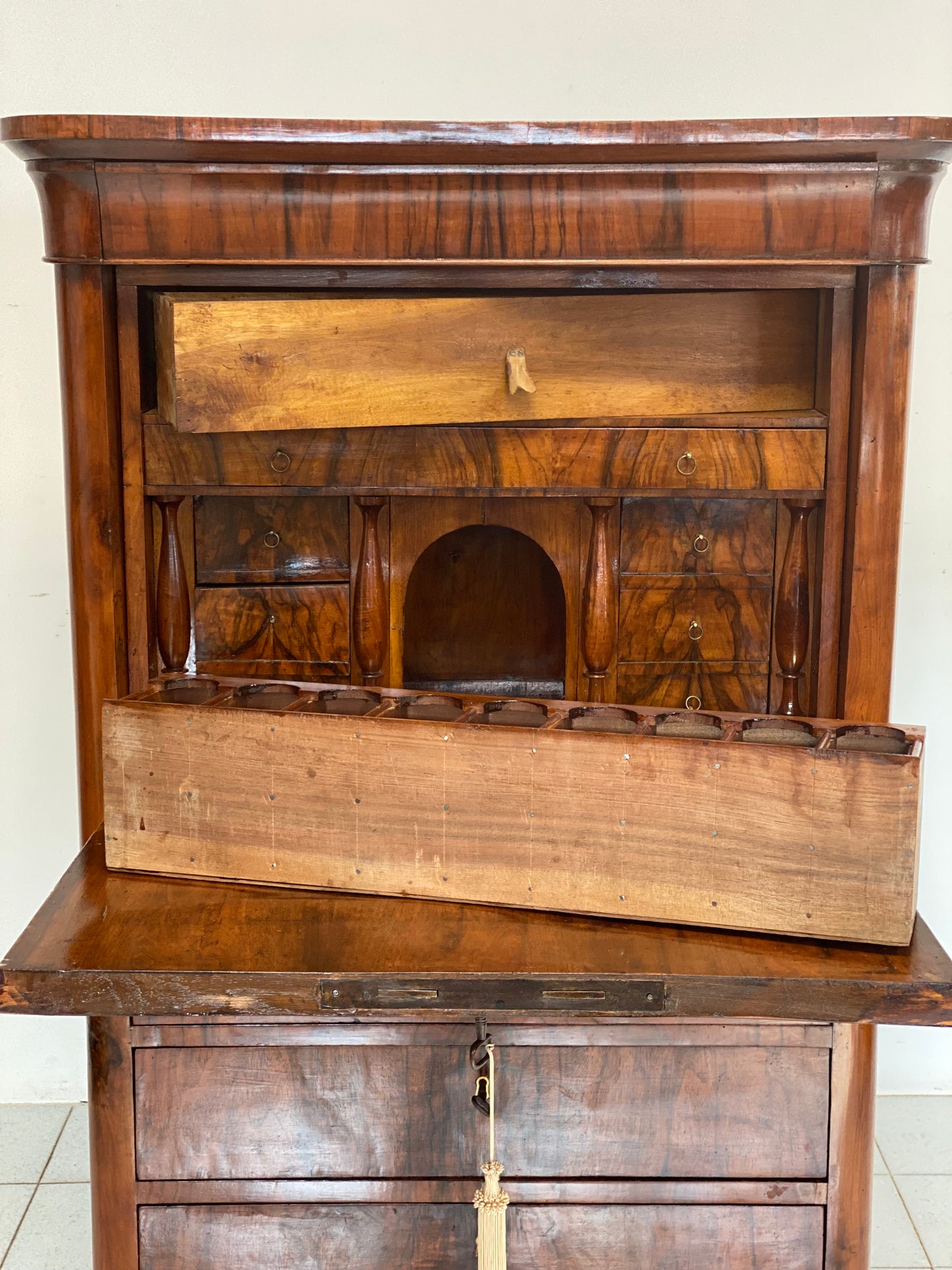 Secretaire Lombardo Carlo X . Milano prima metà 800