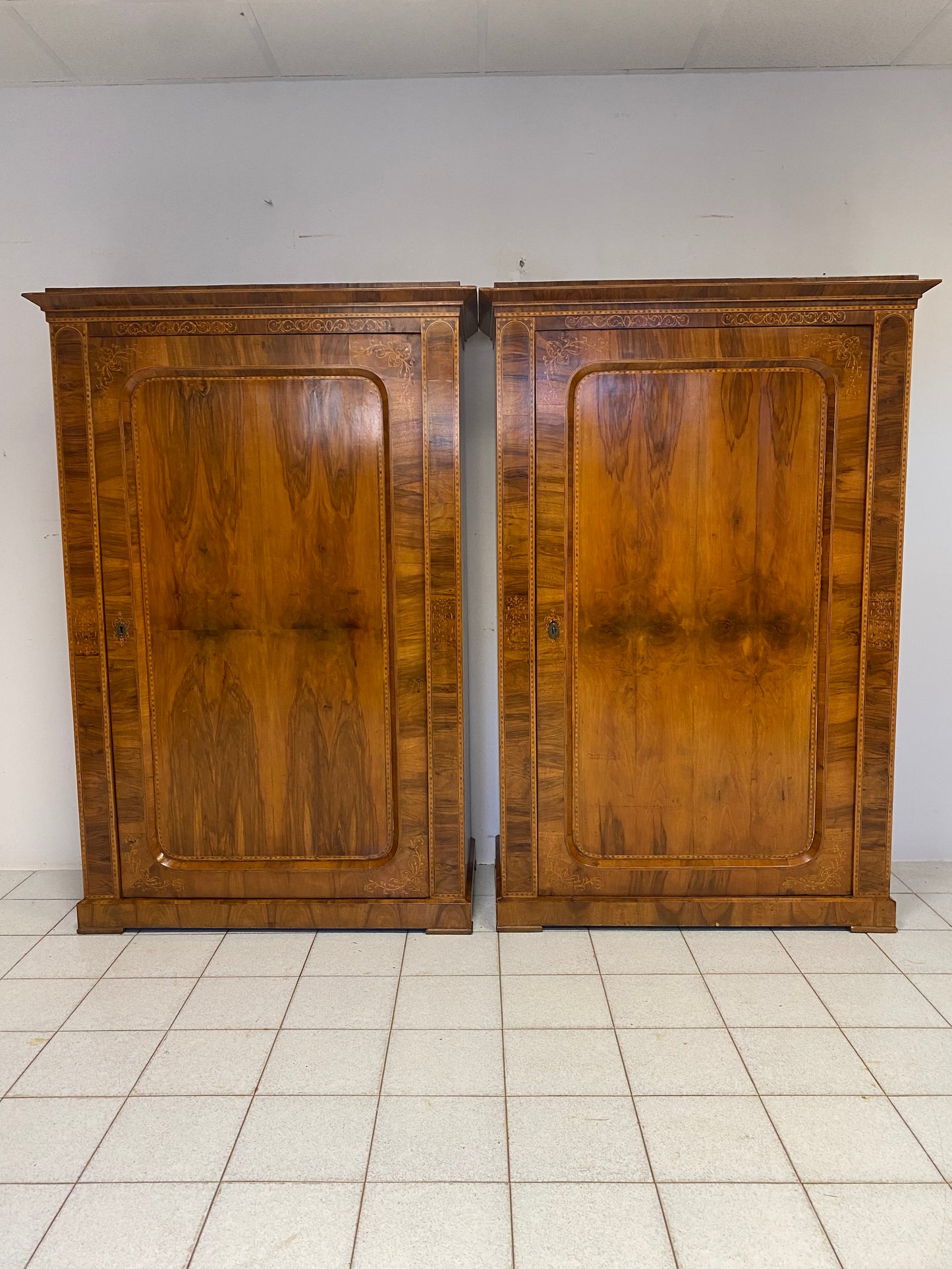Pair of Biedermeier cabinets. Vienna around 1830