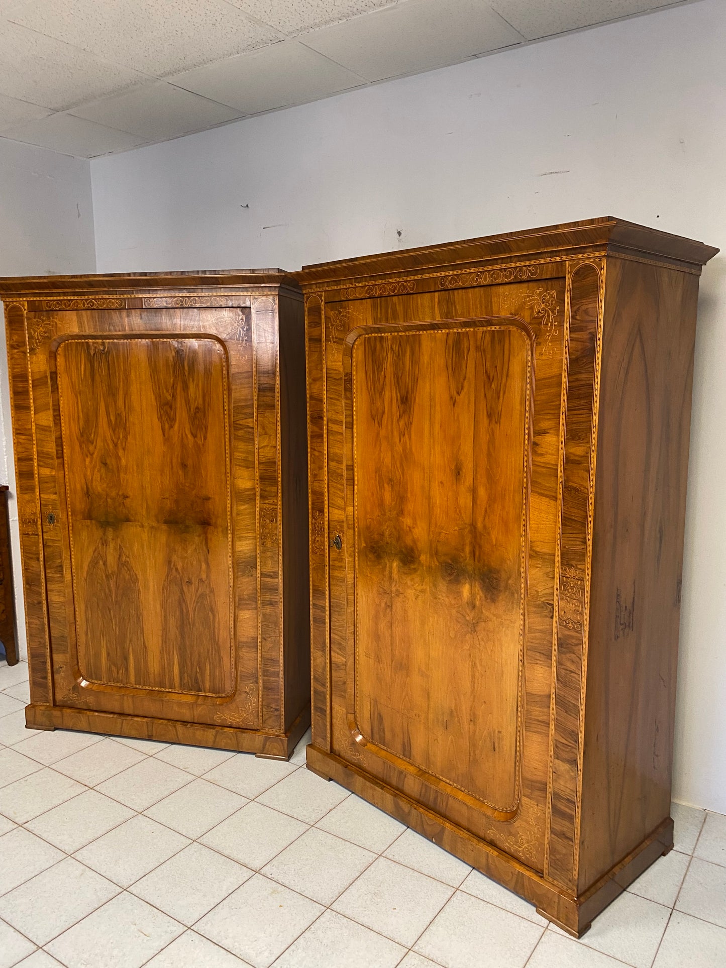Pair of Biedermeier cabinets. Vienna around 1830