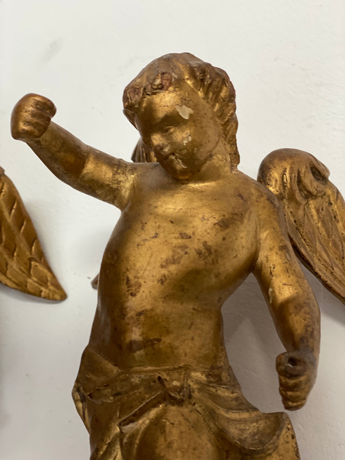 Coppia di angeli dorati XVIII secolo