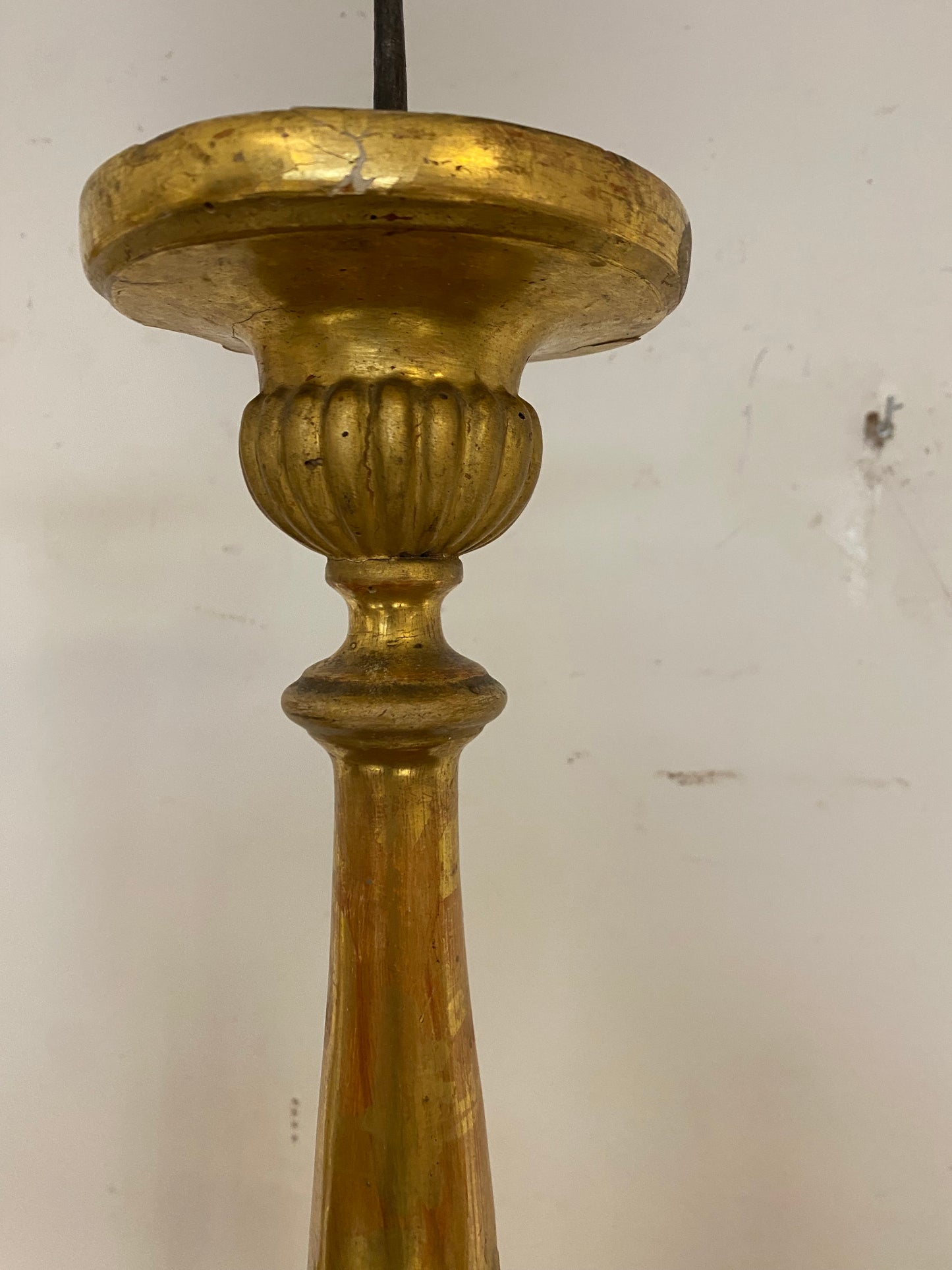 Coppia di candelieri primo impero . Inizio XIX secolo. 80 cm