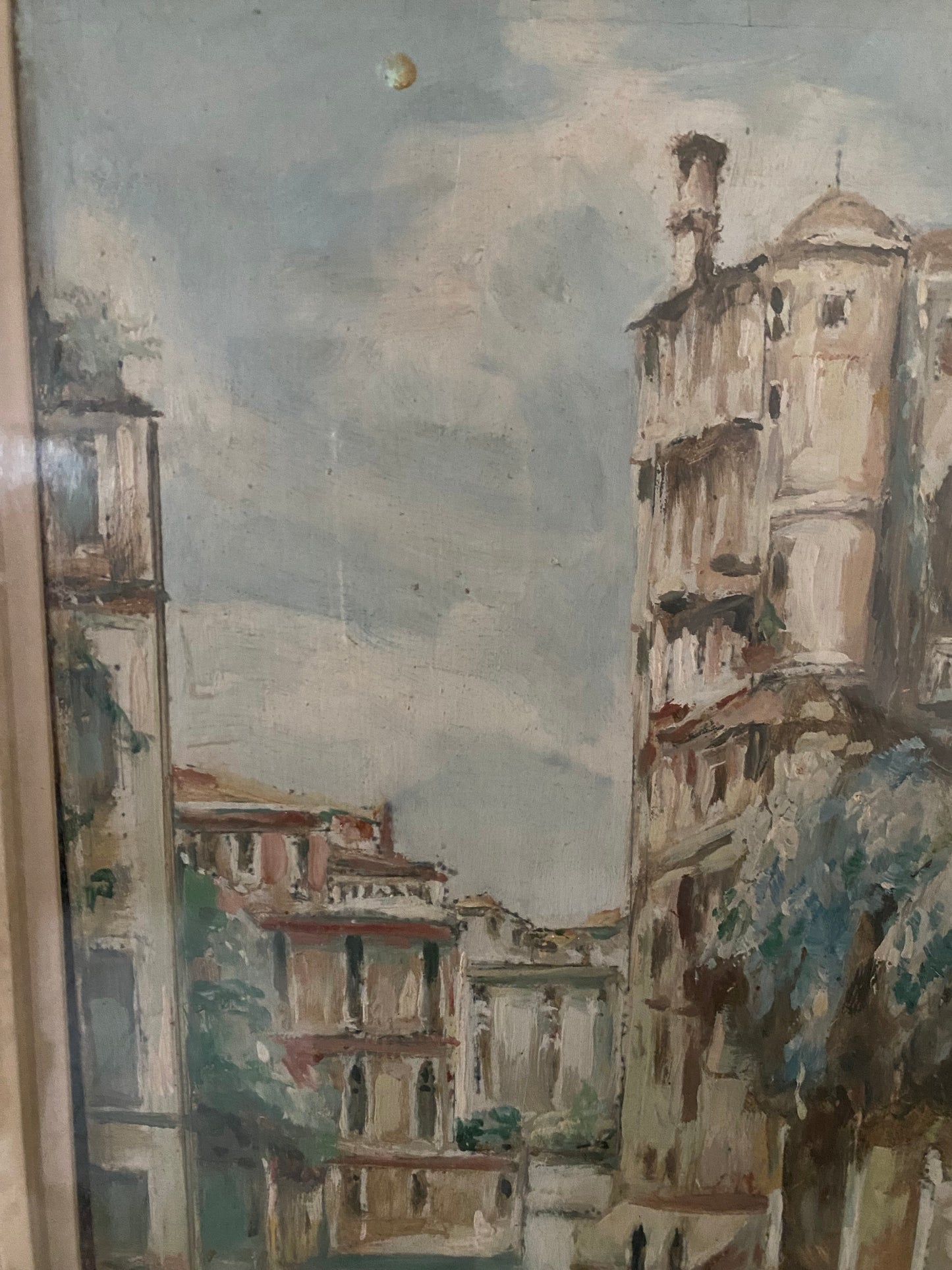 Dipinto. Venezia olio su tavola. Giuseppe Riva Ivrea, 1834 - 1916)
