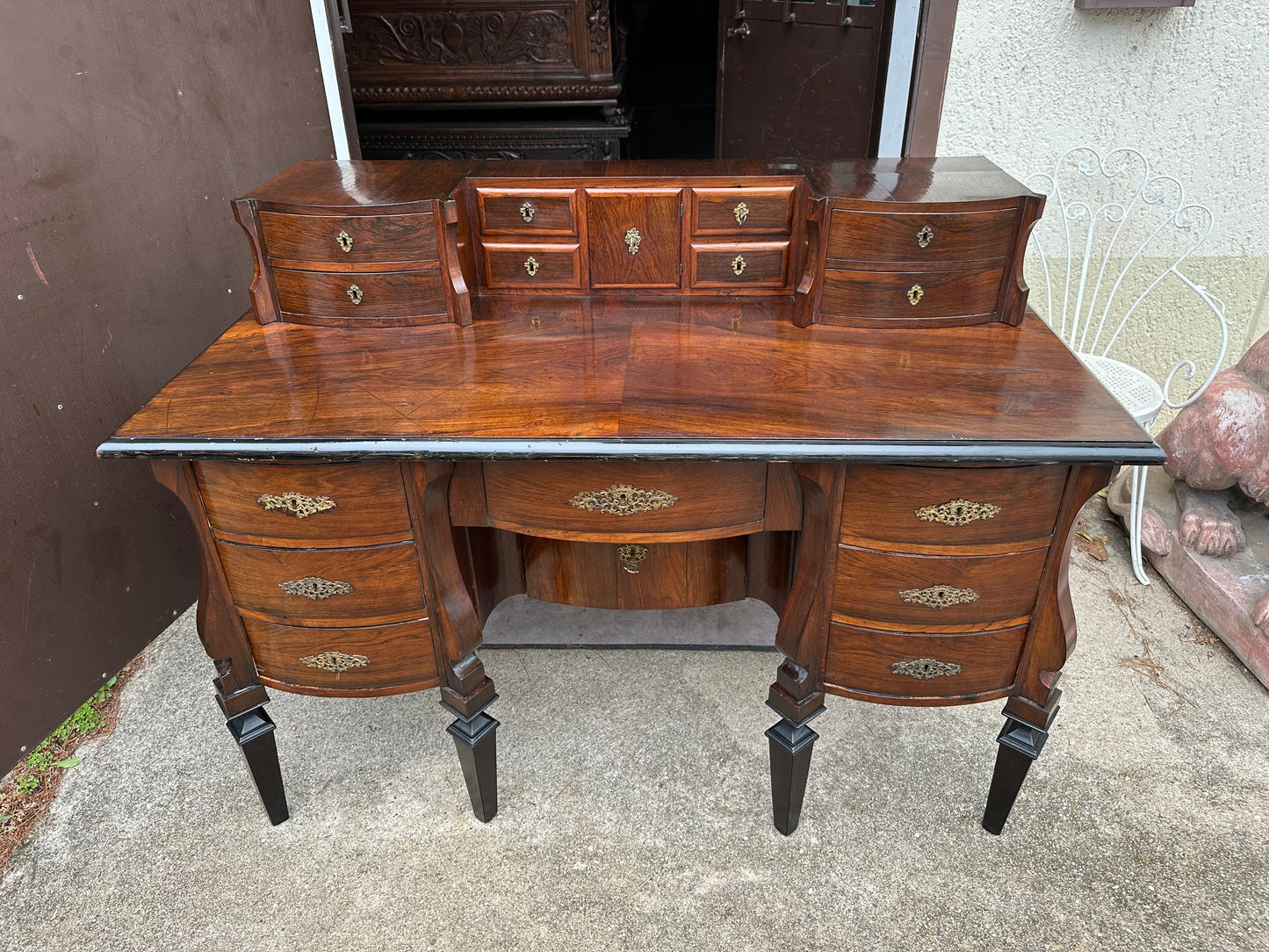 Scrivania a mazzarina da centro Luigi XVI. Genova 700