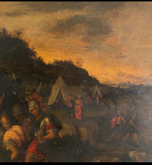 Paesaggio animato con scena biblica Autore (ambito di) : Giovanni Anastasi (Senigallia 1653-Macerata 1704)