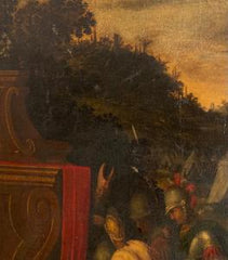 Paesaggio animato con scena biblica Autore (ambito di) : Giovanni Anastasi (Senigallia 1653-Macerata 1704)