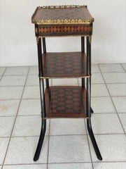 Etagere tavolino Napoleone III intarsiato