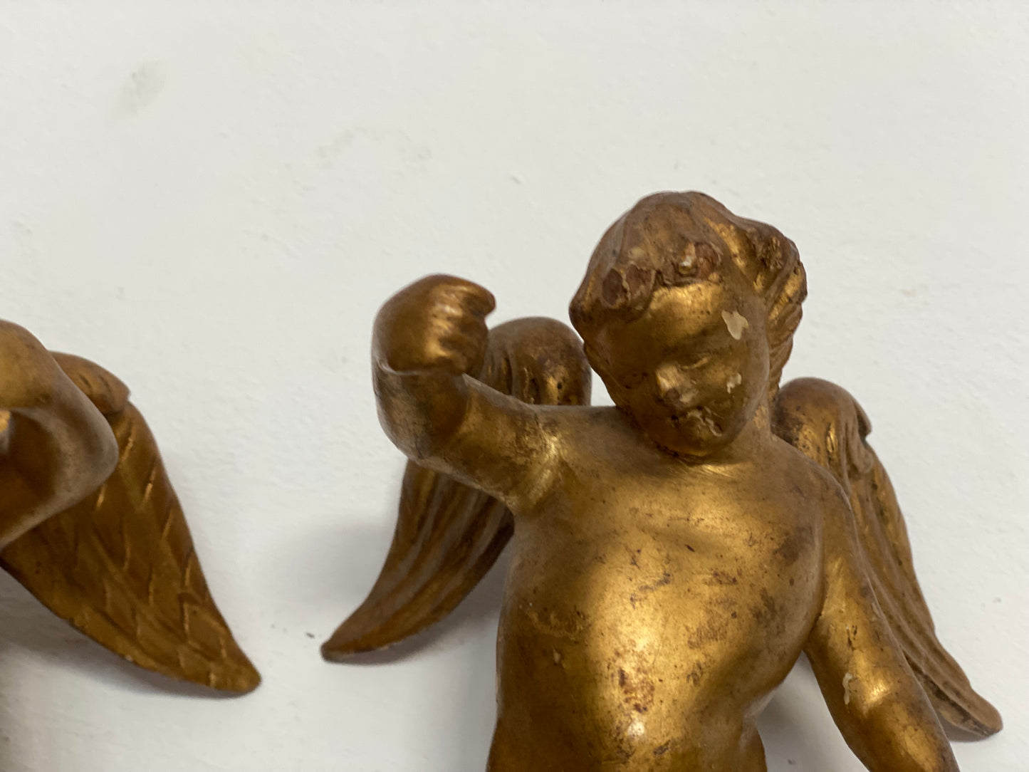 Coppia di angeli dorati XVIII secolo