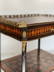 Etagere tavolino Napoleone III intarsiato
