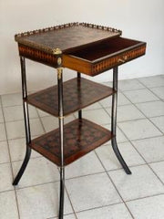 Etagere tavolino Napoleone III intarsiato