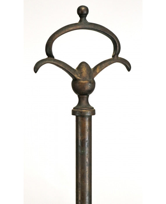 Lucerna fiorentina da terra in bronzo H 180 cm. Inizio XIX secolo