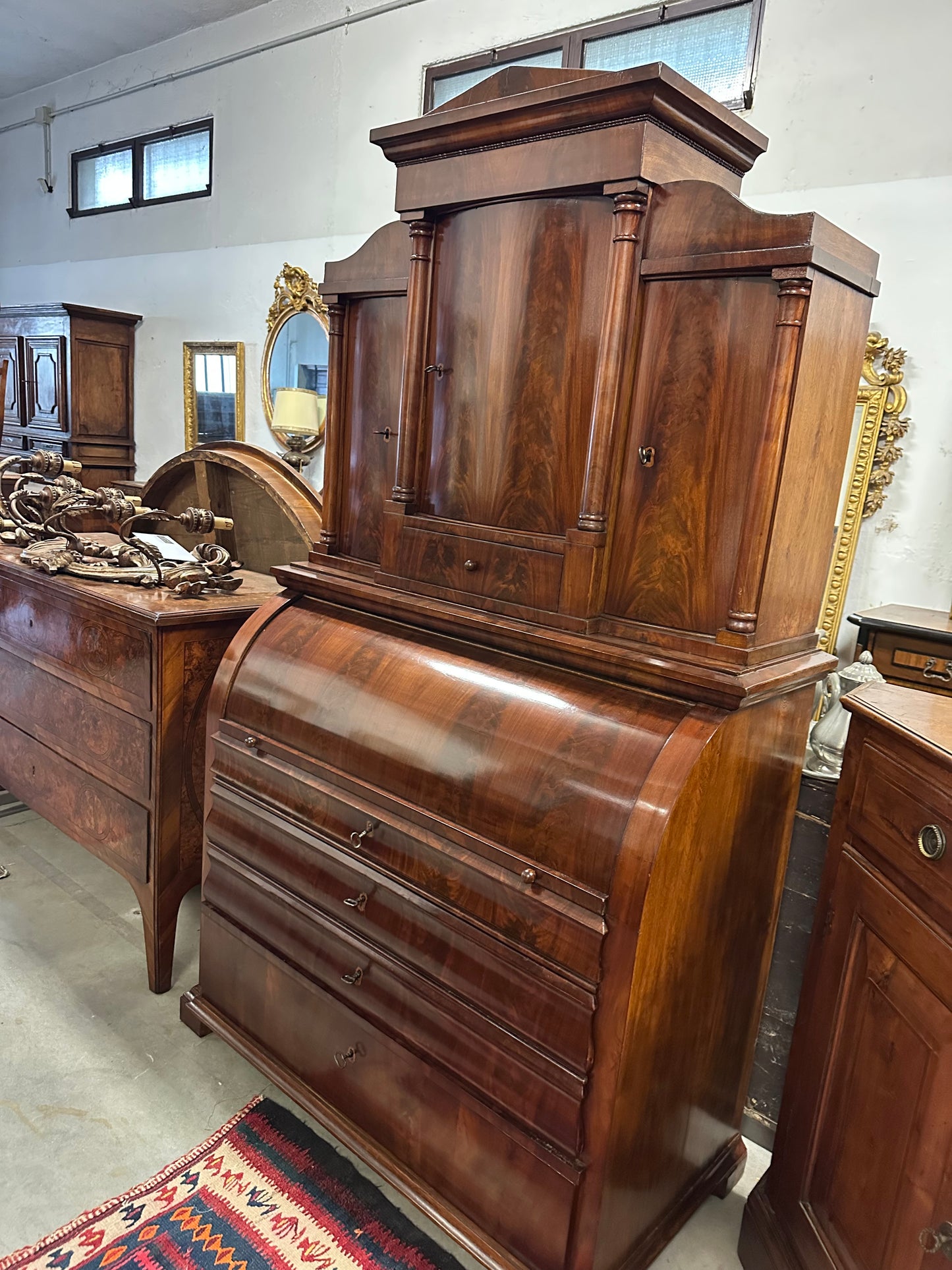 Trumeau biedermeier . Vienna primi del XIX secolo