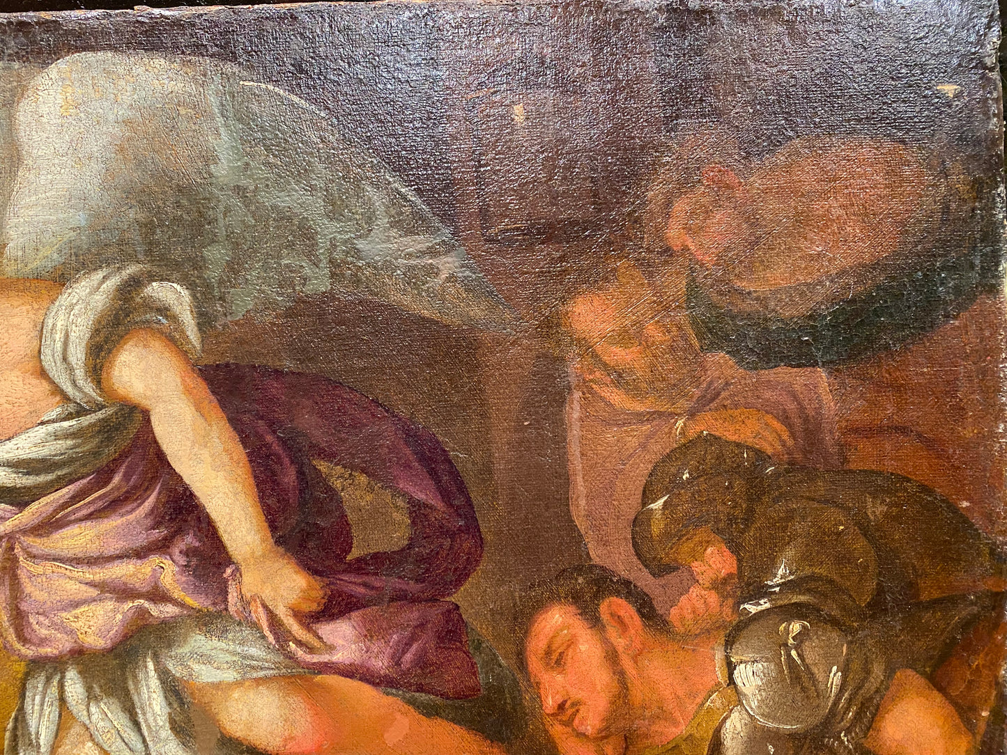 La liberazione di San Pietro olio su tela. XVII secolo