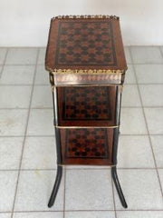 Etagere tavolino Napoleone III intarsiato