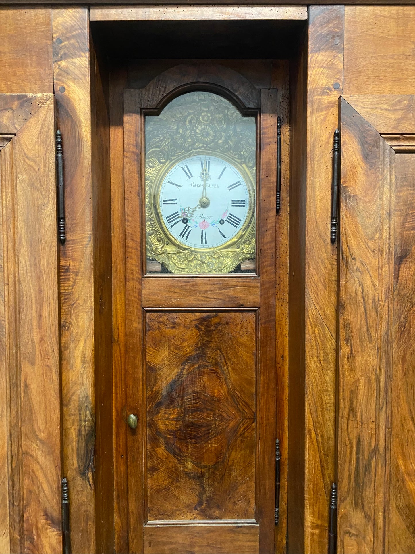 Credenza libreria con alzata noce . Fine XVIII secolo