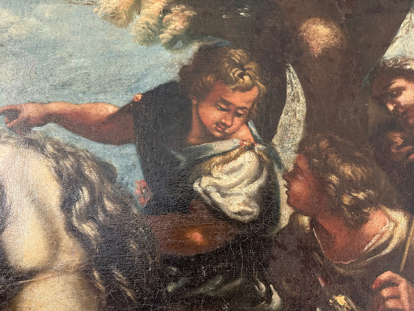 Scena biblica di caccia
Scuola di Salvator Rosa olio su tela
fine XVII secolo