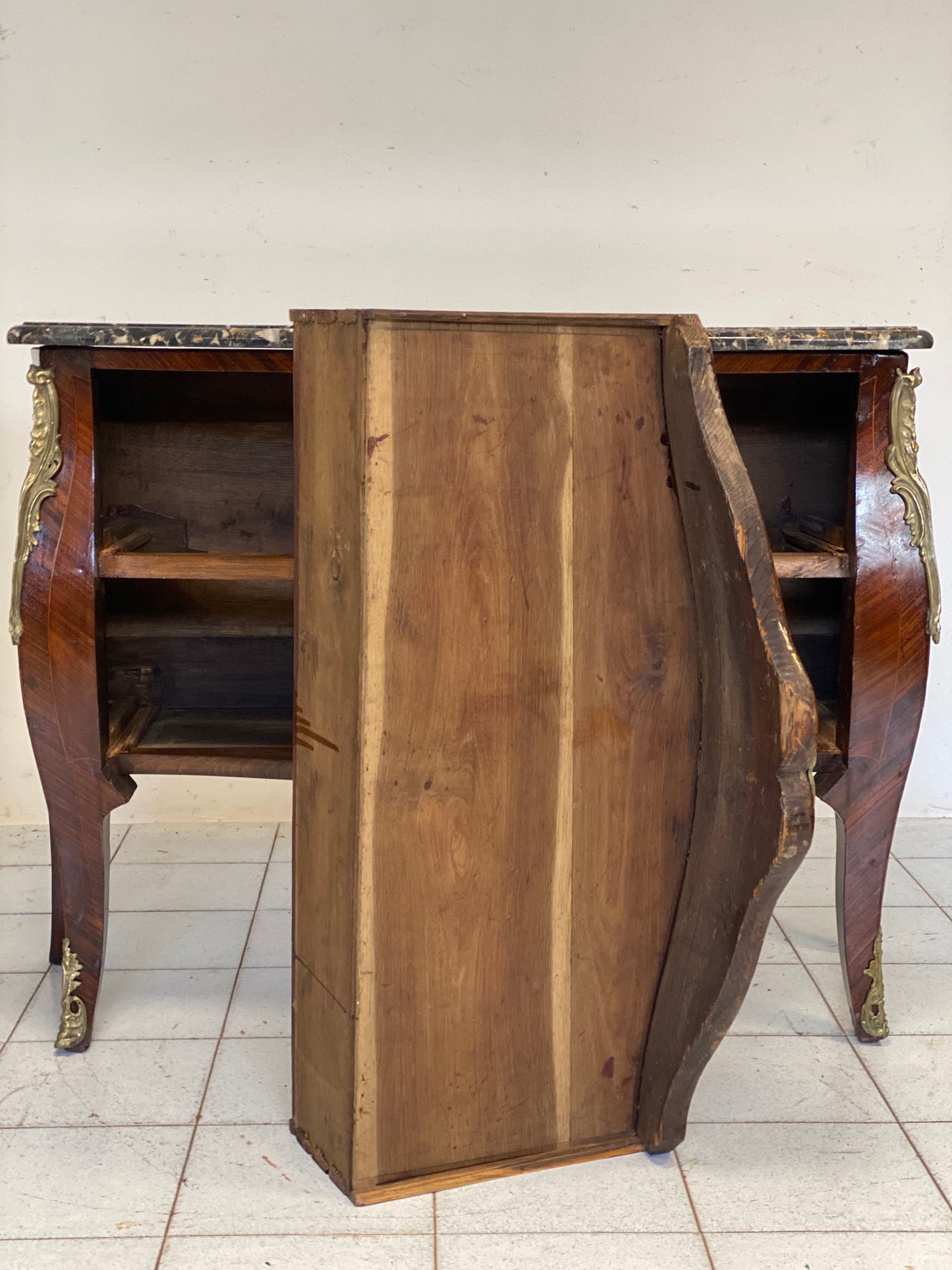 Cassettone bombato fronte e fianchi Napoleone III 800