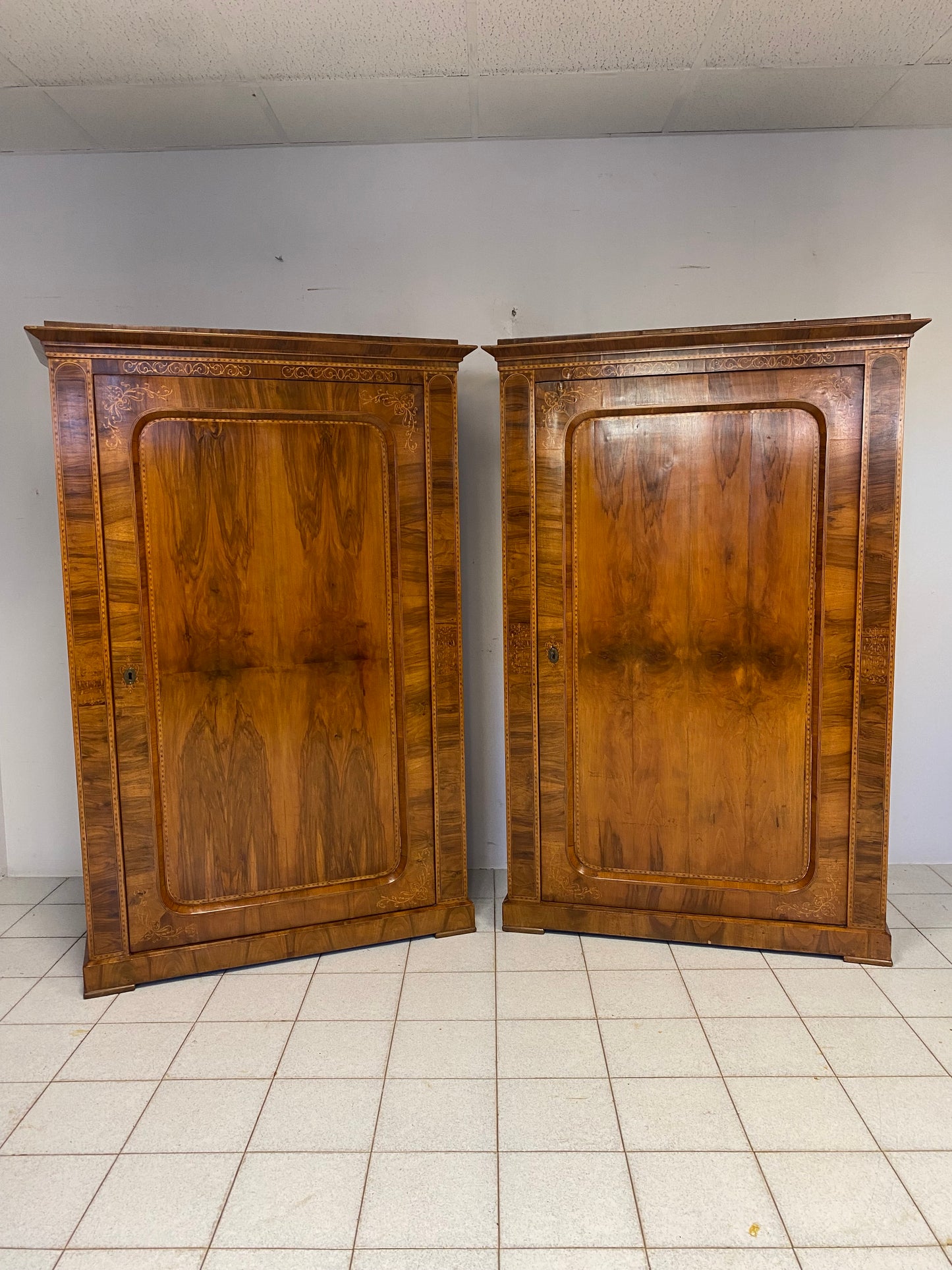 Pair of Biedermeier cabinets. Vienna around 1830