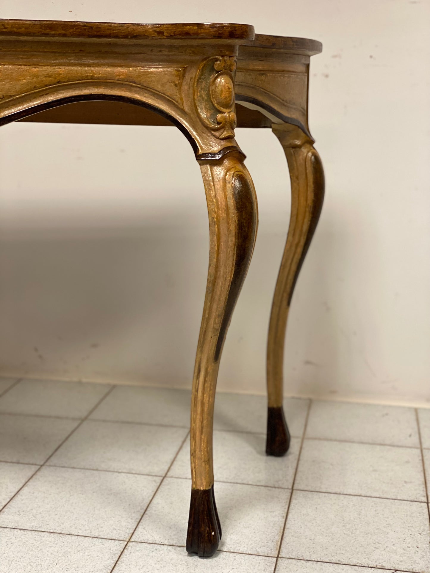 consolle laccata dipinta piano finto marmo .lombardia Piemonte metà 800