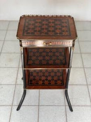 Etagere tavolino Napoleone III intarsiato
