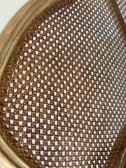 Divano tre posti laccato e dipinto . XIX secolo