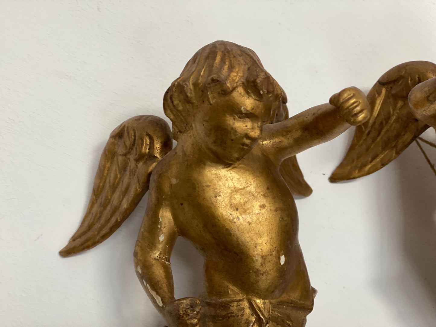 Coppia di angeli dorati XVIII secolo