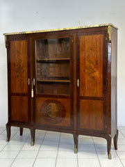 Libreria lastronata intarsiata Napoleone III