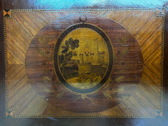 Libreria lastronata intarsiata Napoleone III