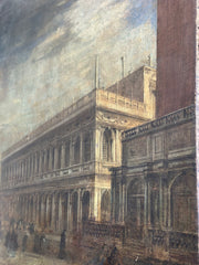 Olio su tela. Veduta di Venezia . XVII secolo . 164 x 148
