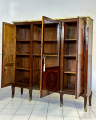 Libreria lastronata intarsiata Napoleone III