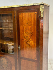 Libreria lastronata intarsiata Napoleone III