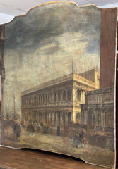 Olio su tela. Veduta di Venezia . XVII secolo . 164 x 148