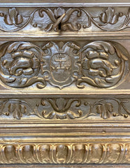 Cassapanca lombarda Brescia Bergamo . XVII secolo