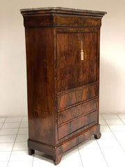 Secretairès Carlo X in piuma di noce