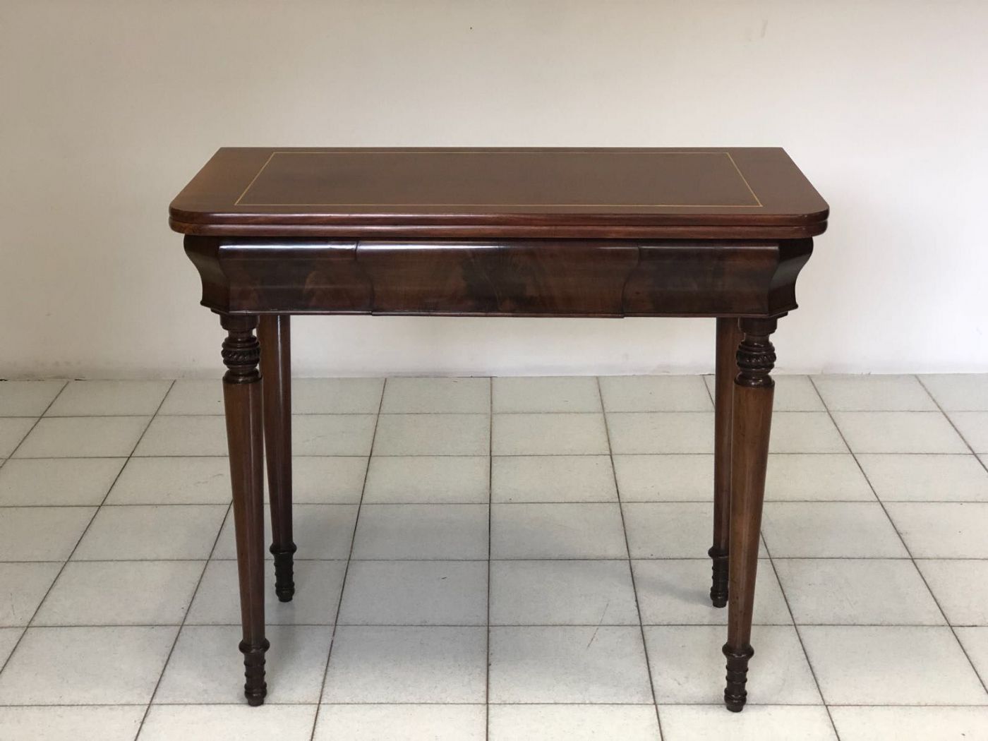 Charles X inlaid folding game table