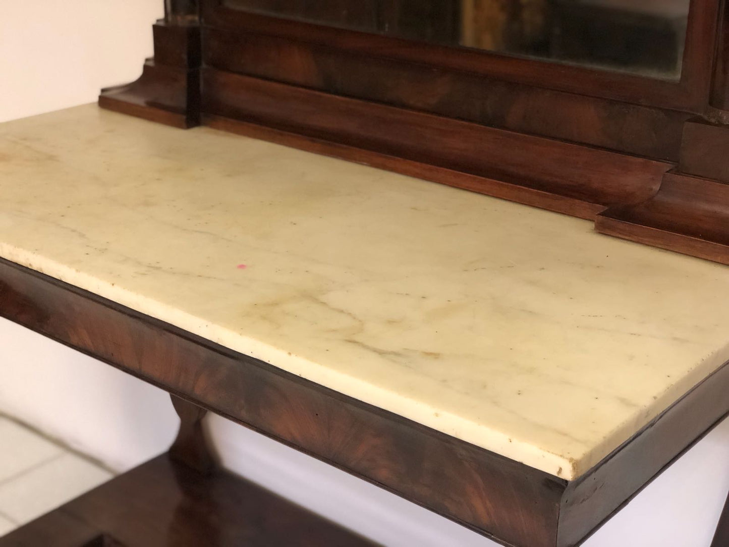 Consoles with contemporary mirror. Naples, Empire period