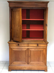 Credenza libreria Carlo X in ciliegio