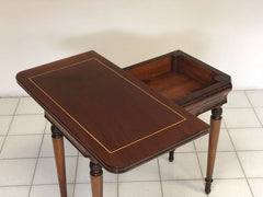 Tavolino apribile da gioco Carlo X intarsiato