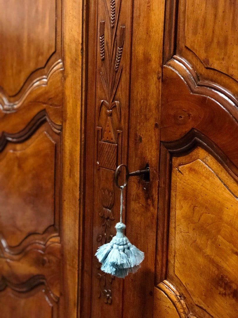 Walnut wardrobe. Louis XV