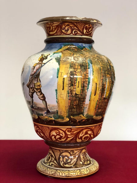 Vaso Albissola maiolica dipinta