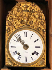 Orologio a pendolo a colonna . Funzionante. XIX secolo