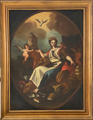 Allegoria del trionfo di Roma . Olio su tela XVIII secolo