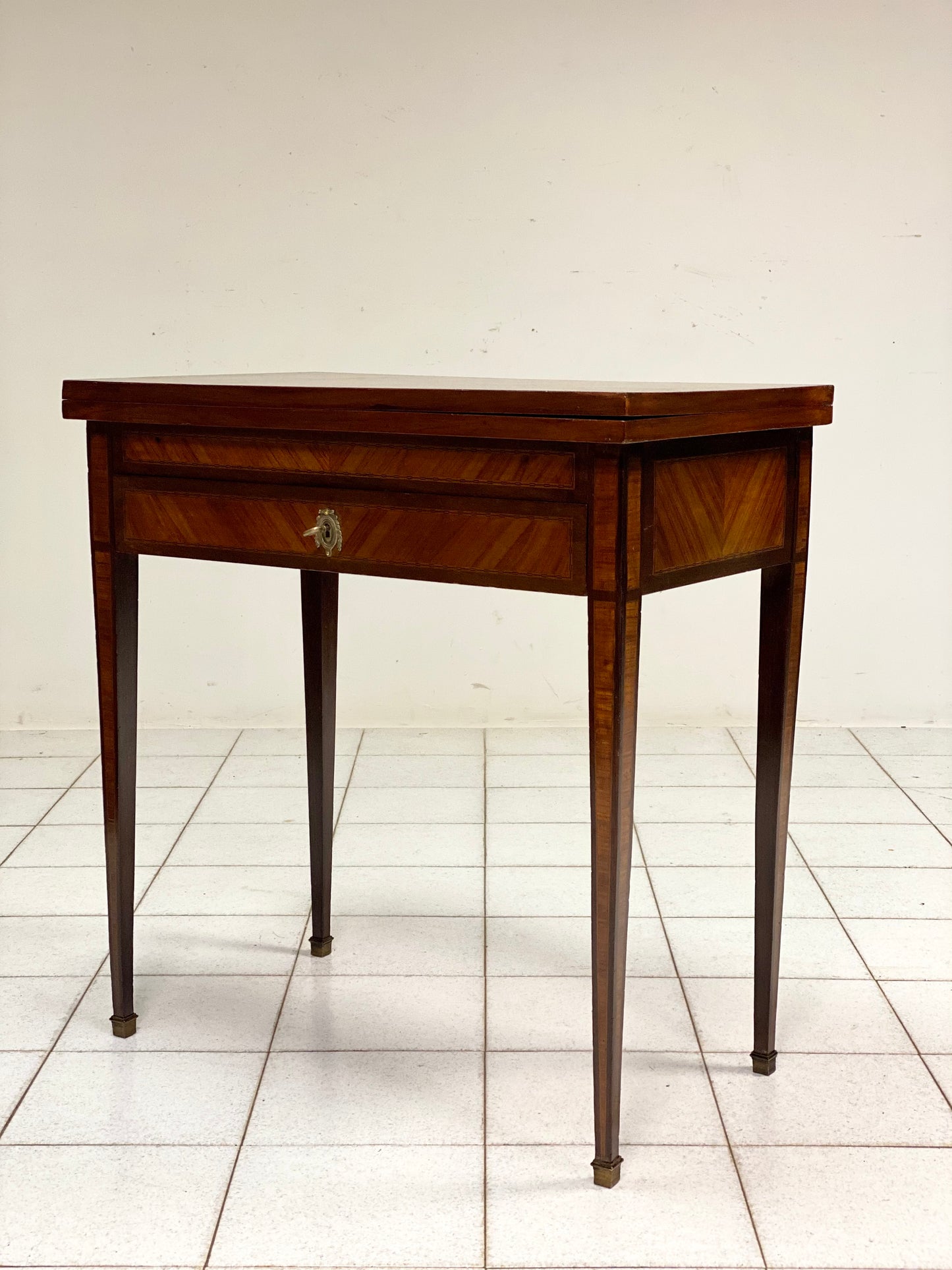 Tavolo da gioco intarsiato Napoleone III