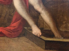 Olio su tela . Betsabea scuola lombarda XVII secolo