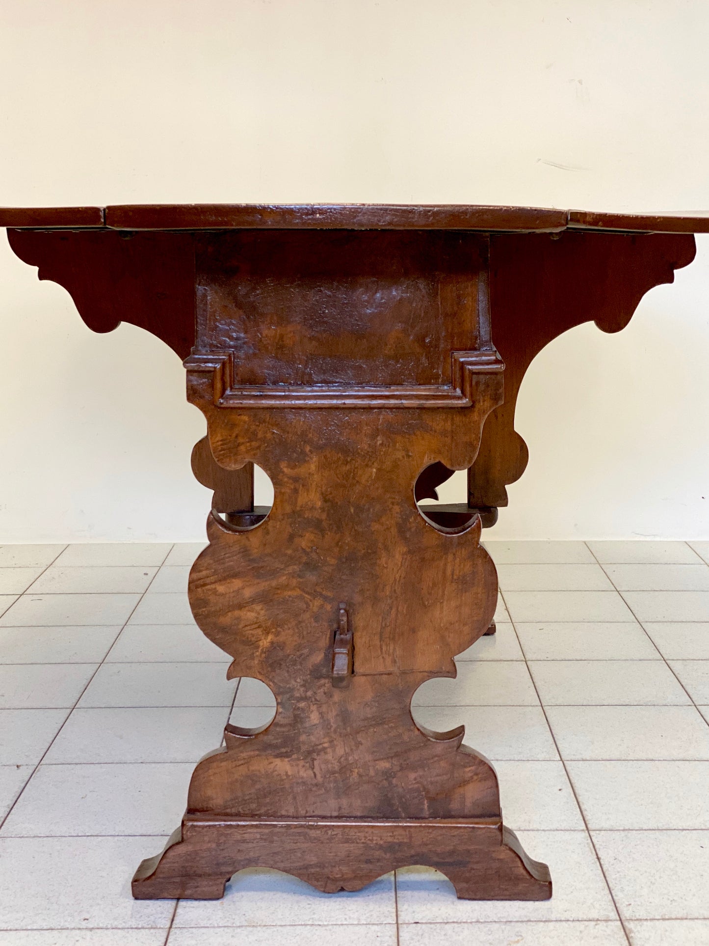 Walnut slatted table