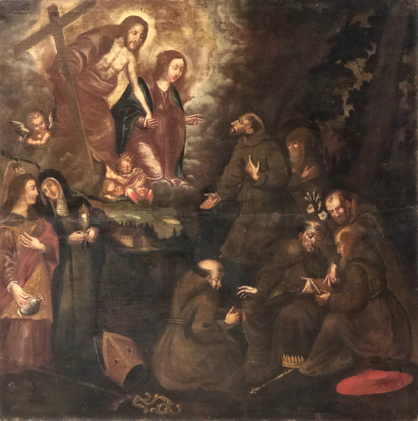Olio su tela . Pittore fiorentino XVII secolo